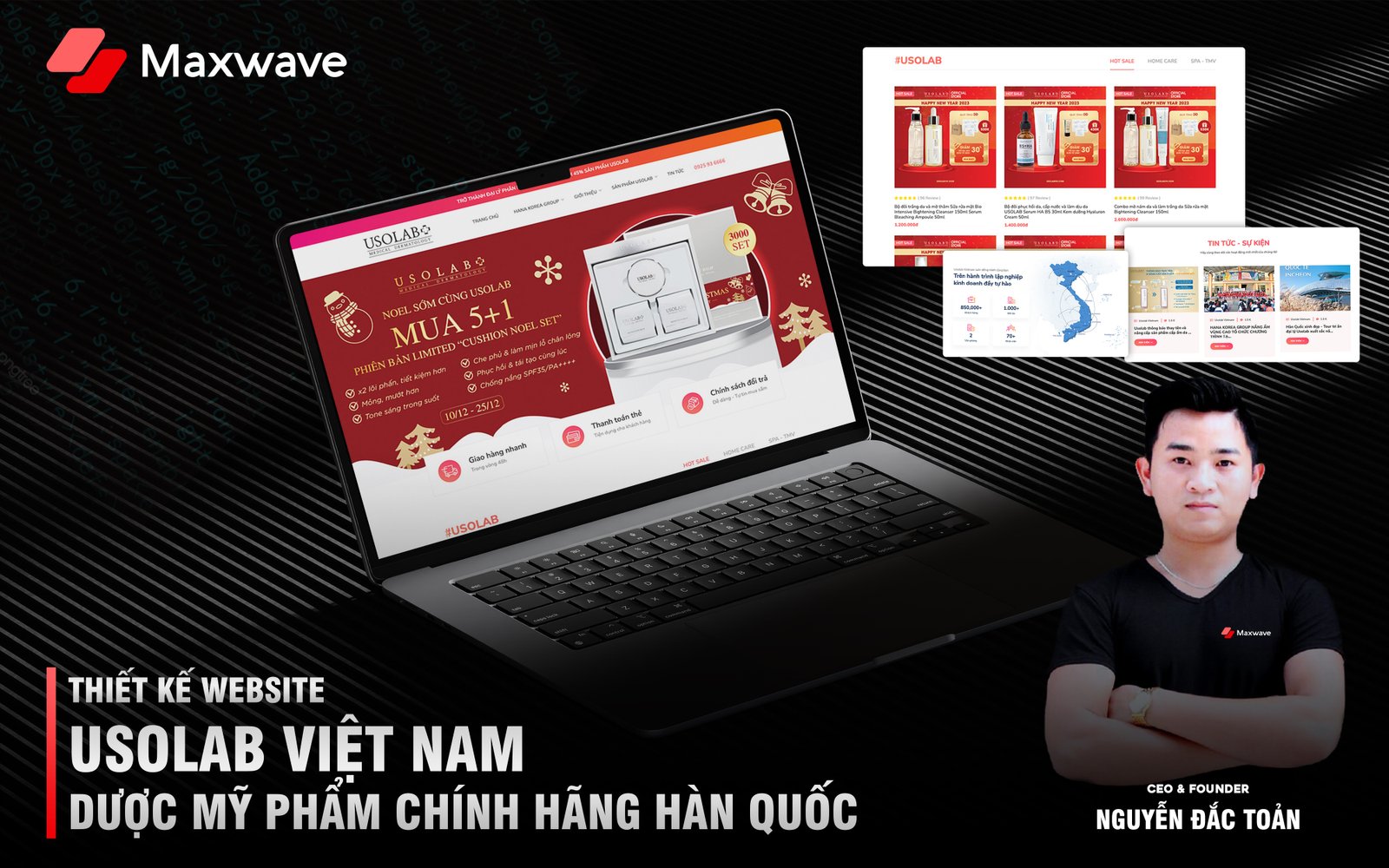 Dịch vụ thiết kế website Dược mỹ phẩm Usolab Việt Nam
