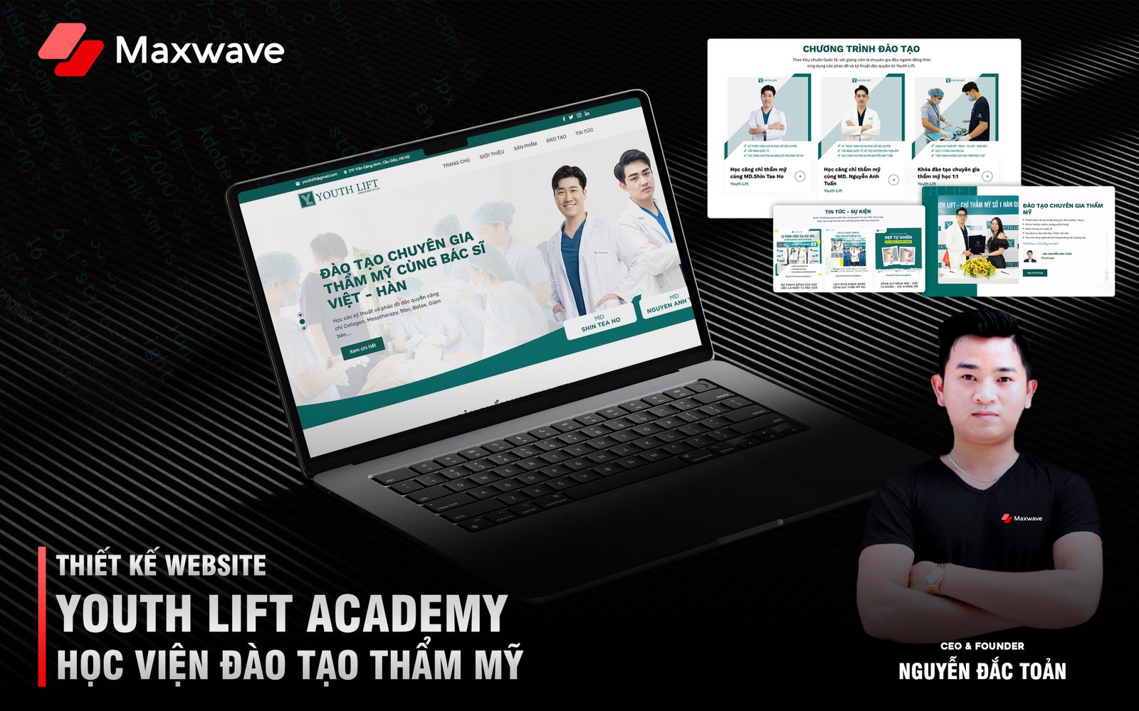 Dịch vụ thiết kế website Học viện đào tạo thẩm mỹ Youth Lift