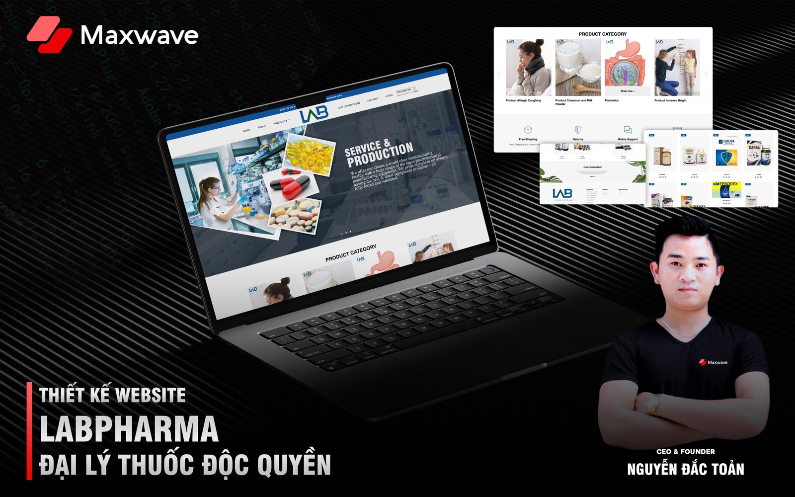 Dịch vụ thiết kế website Đại lý phân phối thuốc Labpharma