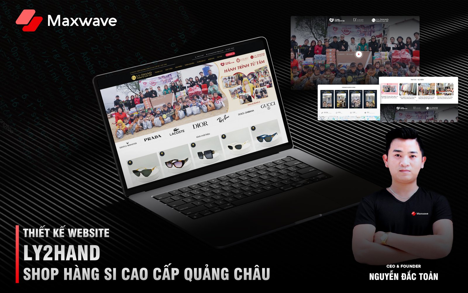 Dịch vụ thiết kế website Shop hàng si cao cấp Ly2hand