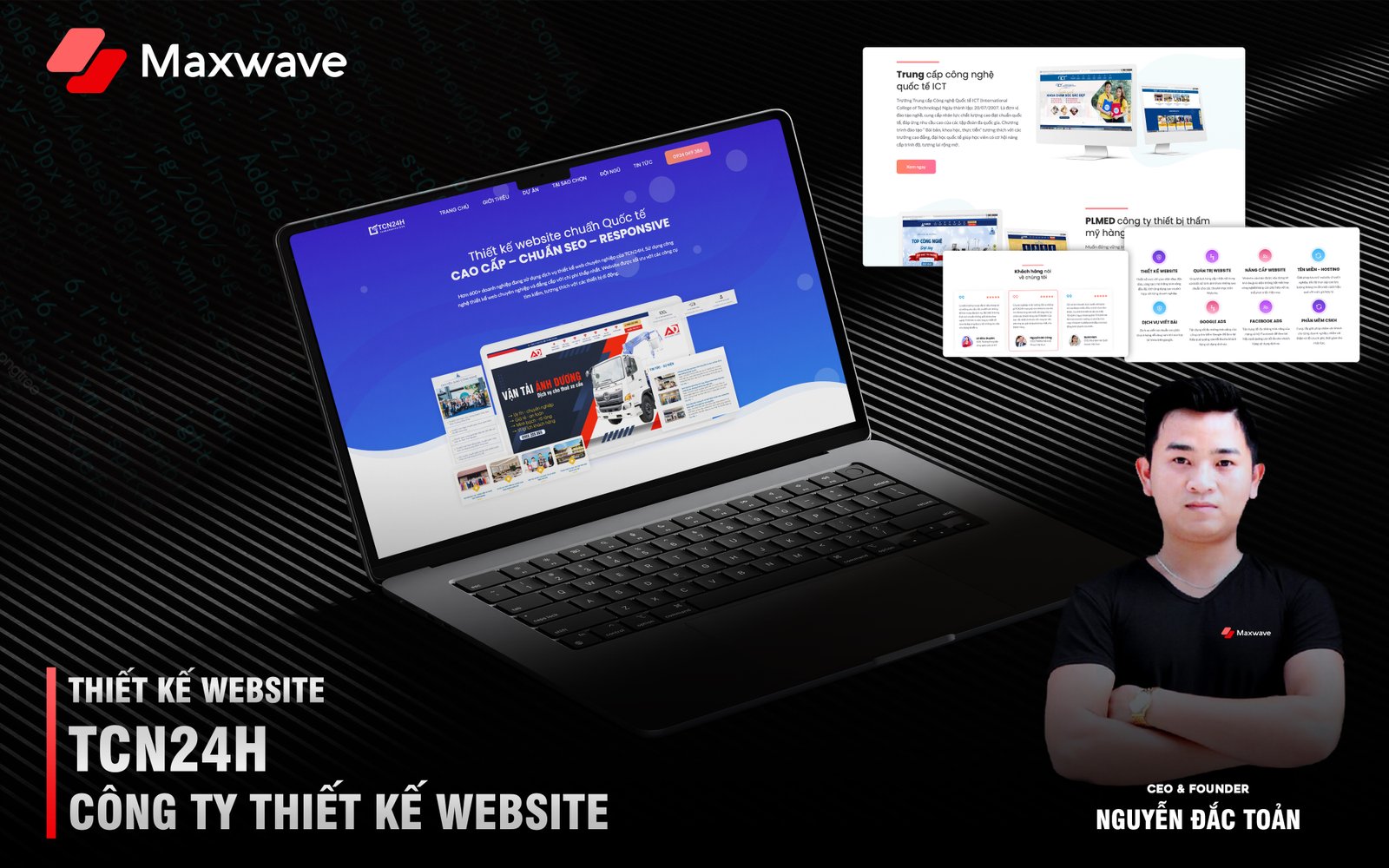 Dịch vụ thiết kế website chuẩn quốc tế TCN24H Việt Nam