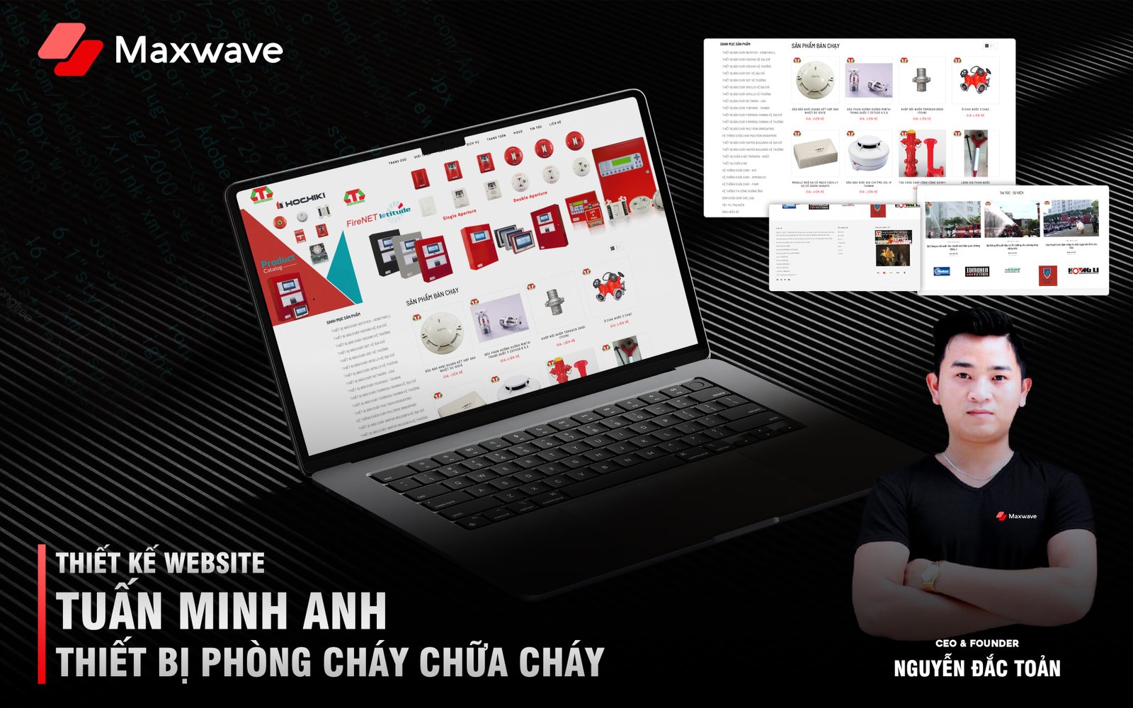 Dịch vụ thiết kế website Thiết bị phòng cháy chữa cháy Tuấn Minh Anh