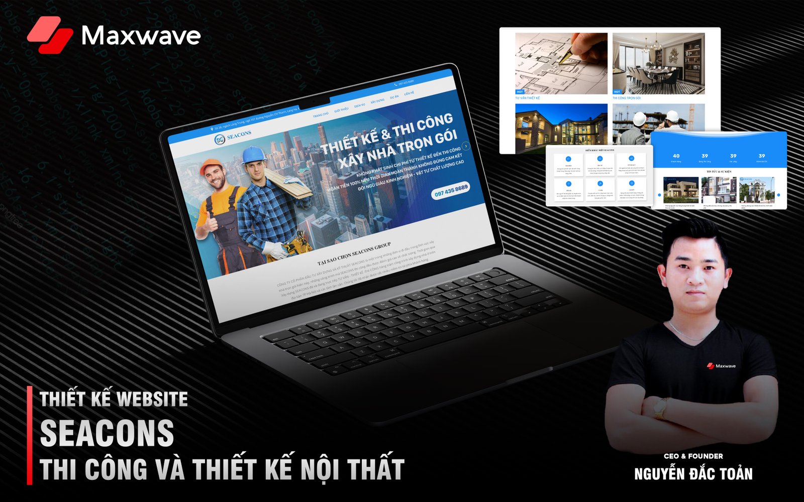 Dịch vụ thiết kế website Thiết kế và thi công xây nhà trọn gói Seacons
